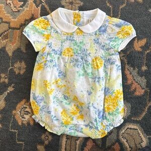 Janie and Jack girls Easter bubble 0-3 months